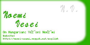 noemi vesei business card